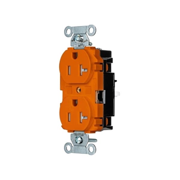 Hubbell Receptacle, 1 hp, 125V AC, NEMA 5-20R - BR20STOTR