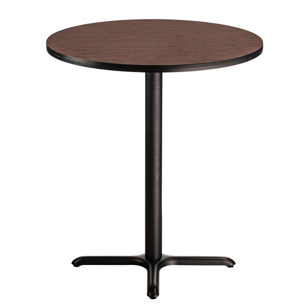 National Public Seating NPS Cafe Table, 36 Round, X Base, 42 Height - CT13636XBMY