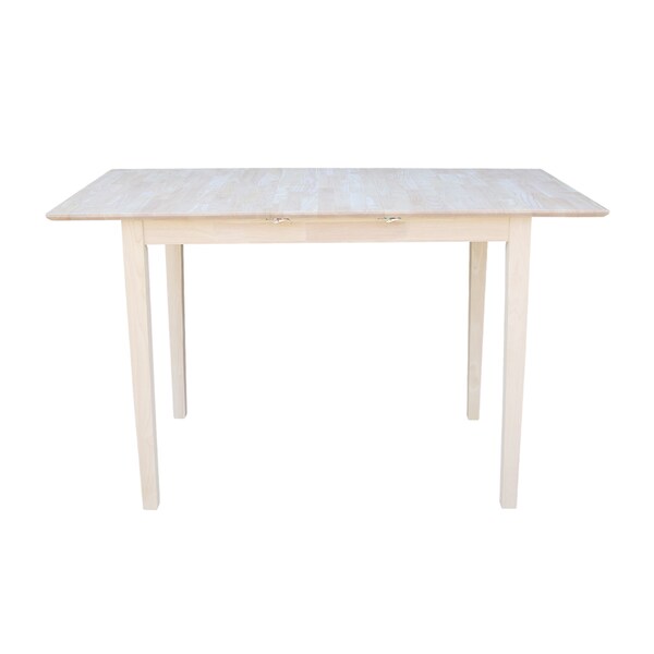 International Concepts Rectangle Table with Butterfly Extension, Unfinished, 32 in W, 48 in L, 36 in H, Wood, Unfinished - K-T32X-36S