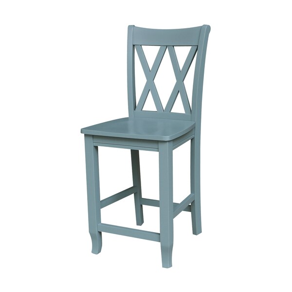 International Concepts Rectangle 20 in W, 38 in L, 36 in H, Wood, White/Chalk Antiqued - K128-3638-S86-202-2