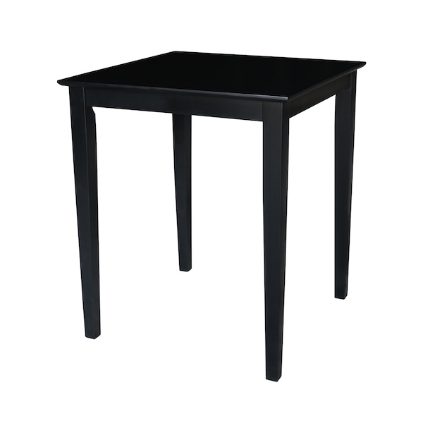 International Concepts 30 in. x 30 in. Gathering Height Table with 4 Emily Counter Height Stools - 5 Piece Set - K46-3030-S6172-4