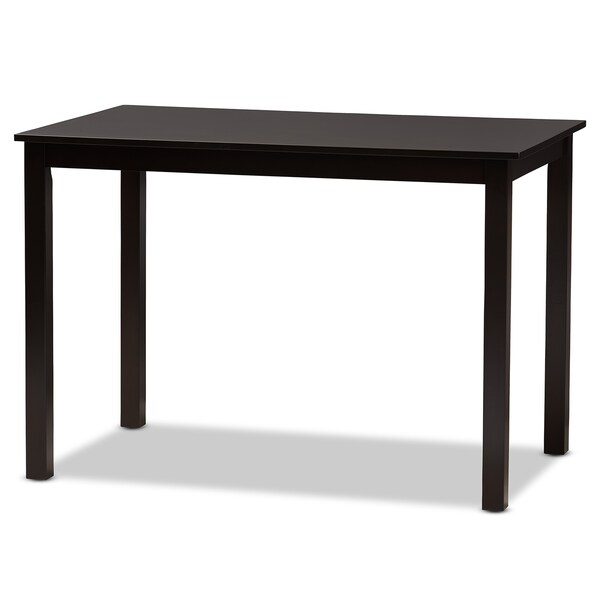 Baxton Studio Nicolette Modern and Contemporary Sand Fabric and Dark Brown Finished Wood 5-Piece Dining Set - 176-11386-8026-ZORO