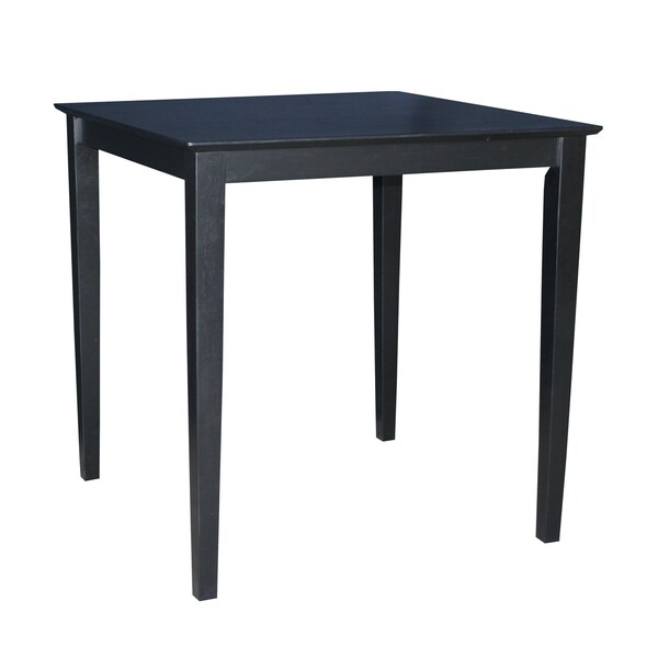 International Concepts 36 in. x 36 in. Counter Height Table with 2 Emily Counter Height Stools - 3 Piece Set - K46-3636-S6172-2