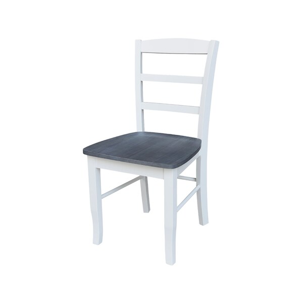 International Concepts 42 in. Dual Drop Leaf Dining Table with 4 Madrid LadderBack Chairs - K05-42DP-C2-4