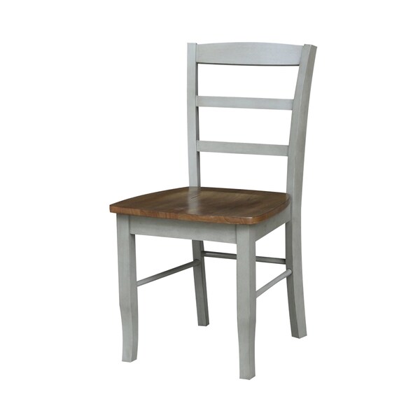 International Concepts 42 in. Dual Drop Leaf Dining Table with 4 Madrid LadderBack Chairs - K41-42DP-C2-4