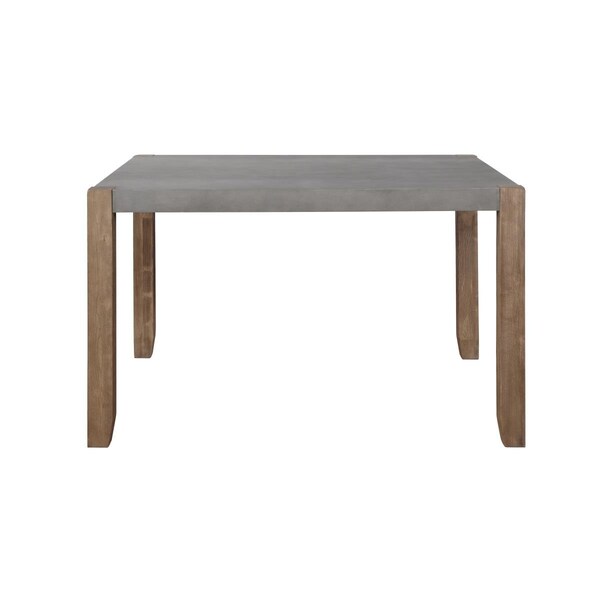 Kd Cama De Bebe 30 in. Newport Faux Concrete & Wood Dining Table - KD3251385