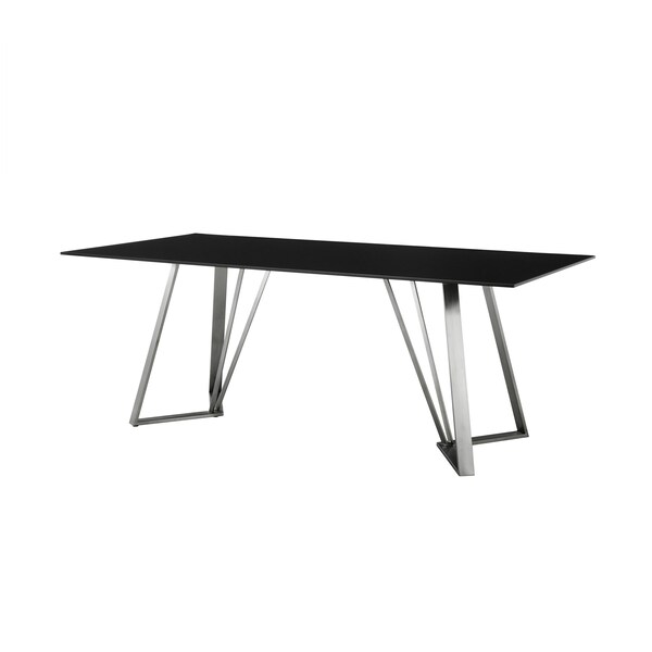 Armen Living Cressida and Portia Gray Fabric 5 Piece Rectangular Dining Set - SETCSDI5PTGR