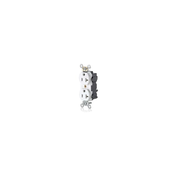 Leviton 20 Amp, 125 Volt, Nema 5-20R, 2P, 3W White - M5362-SW