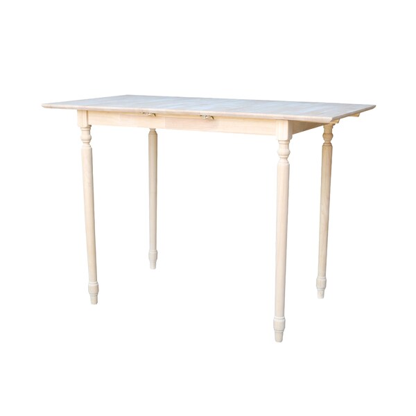 International Concepts Rectangle Table with Butterfly Extension, Unfinished, 32 in W, 48 in L, 42 in H, Wood, Unfinished - K-T32X-342T