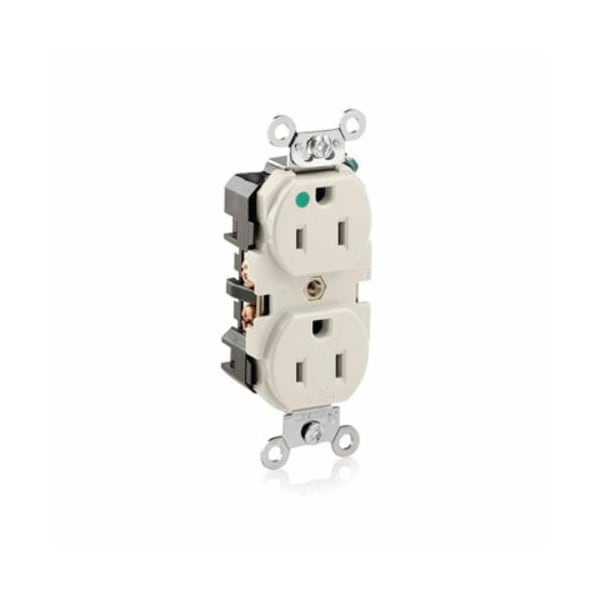Leviton Electrical Receptacles 515R Hg Recep La Nikl Pltd - 8200-T