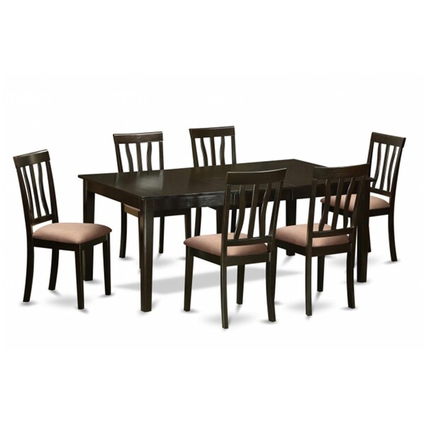 East West Furniture 5 Piece Small Kitchen Table Set-Kitchen Table and 4 Dinette Chairs - HLPF5-CAP-W