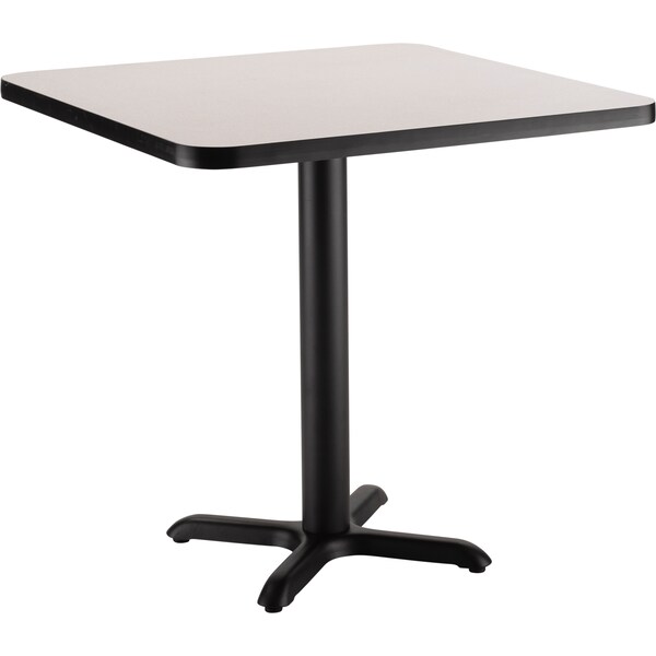 National Public Seating Square 36" W, 36" L, 30" H, Particleboard/HPL Laminate - 1.25", Grey - CT33636XDGY