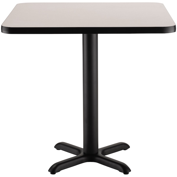 National Public Seating Square 36" W, 36" L, 30" H, Particleboard/HPL Laminate - 1.25", Grey - CT33636XDGY