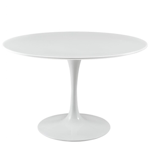 East End Imports Lippa 47 in. Wood Top Dining Table, White - EEI-1118-WHI