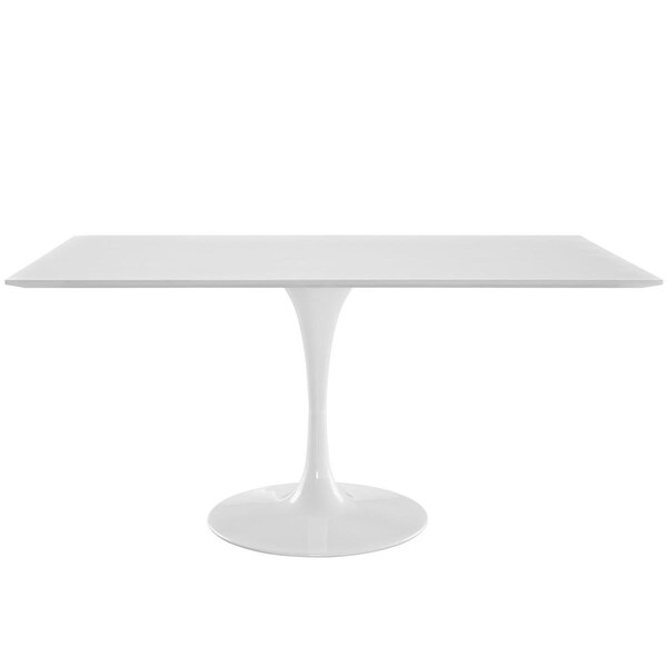 Modway Furniture 60 in. Lippa Rectangle Dining Table, White - EEI-1656-WHI