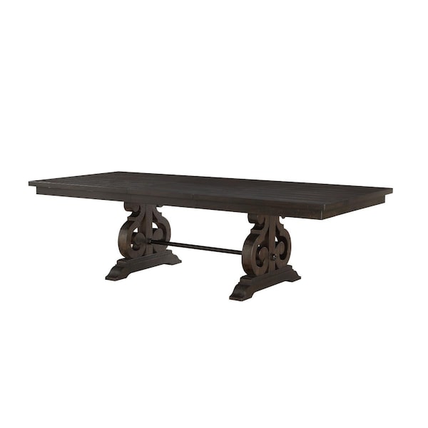 Gfancy Fixtures 45 x 104 x 30 in. Rustic Walnut Wood Dining Table - GF3088471