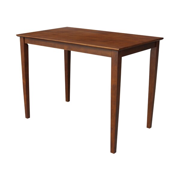 International Concepts Rectangle Solid Wood Top Table, Espresso, 48 in W, 30 in L, 36 in H, Wood, Espresso - K581-3048-36S