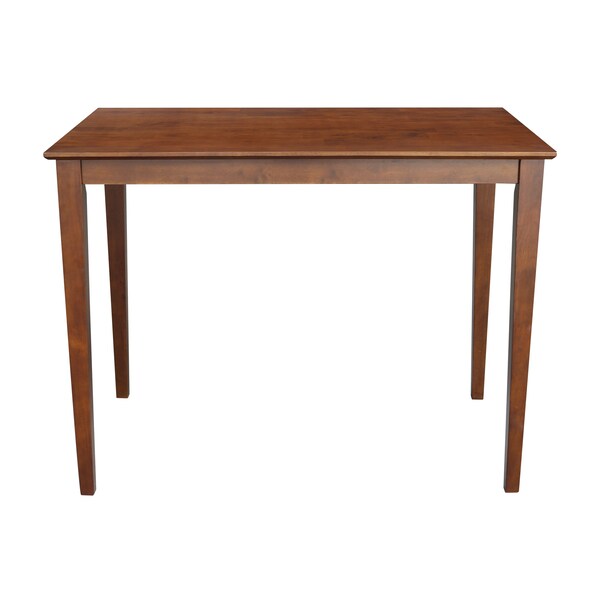 International Concepts Rectangle Solid Wood Top Table, Espresso, 48 in W, 30 in L, 36 in H, Wood, Espresso - K581-3048-36S