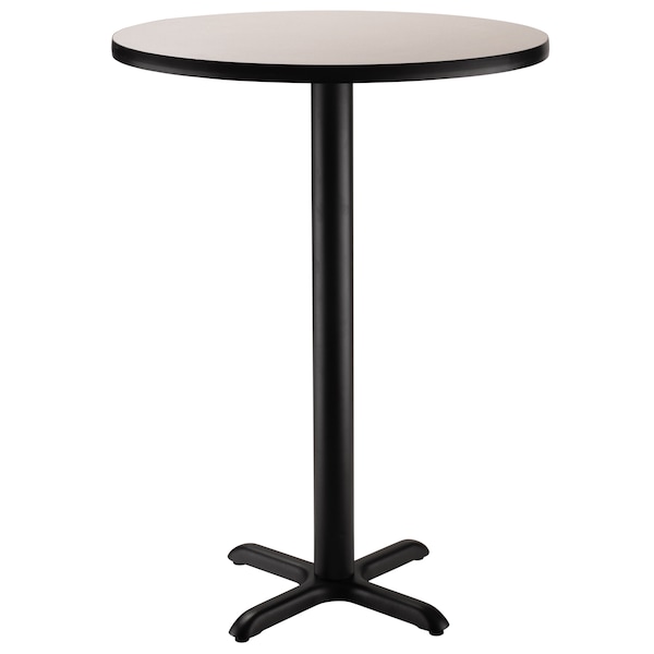 National Public Seating Round 36" W, 36" L, 42" H, Particleboard/HPL Laminate - 1.25", Grey - CT13636XBGY