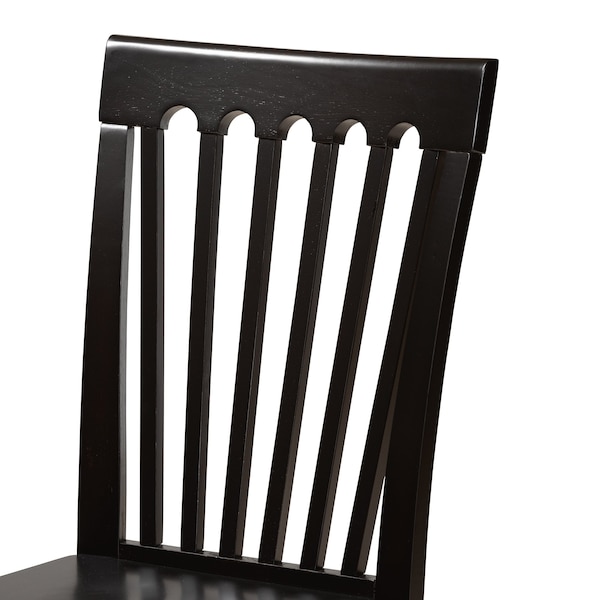 Baxton Studio Erion Modern and Contemporary Dark Brown Finished Wood 5-Piece Dining Set - 184-11426-8026-ZORO