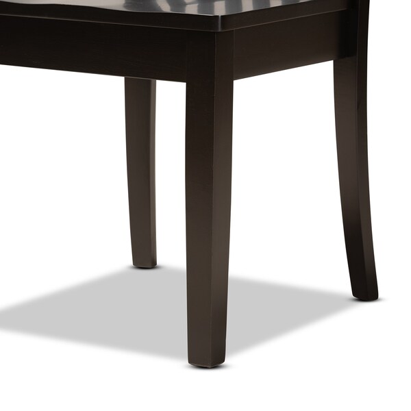 Baxton Studio Erion Modern and Contemporary Dark Brown Finished Wood 5-Piece Dining Set - 184-11426-8026-ZORO