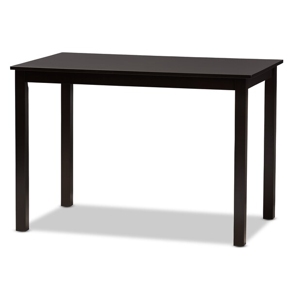 Baxton Studio Erion Modern and Contemporary Dark Brown Finished Wood 5-Piece Dining Set - 184-11426-8026-ZORO