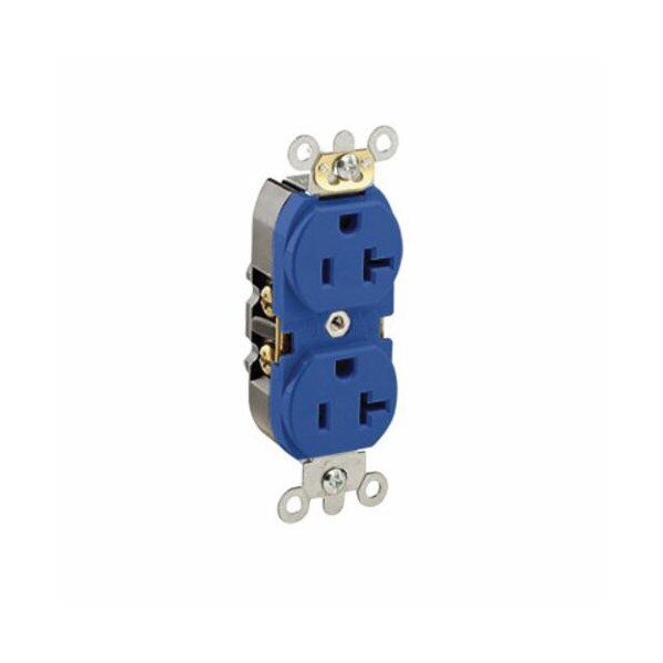 Leviton Electrical Receptacles Bu Rec Dup Narrow 2Po 3Wi 20A125V - 5362-SBU