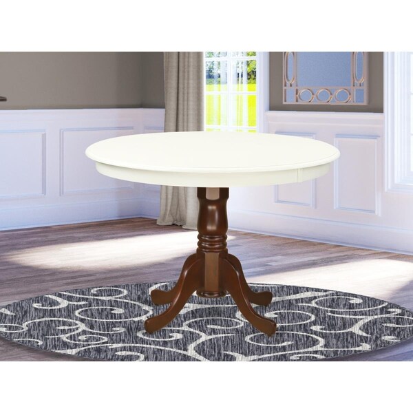 East West Furniture 42 in. dia. Hartland Round Dining Table - Cappuccino - HLT-LMA-TP