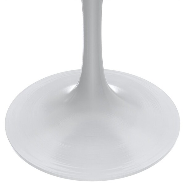 Leisuremod Round 27.56 in W, 29.35 in L, Stone/Stainless Steel, Grey - VT20W-27GRS