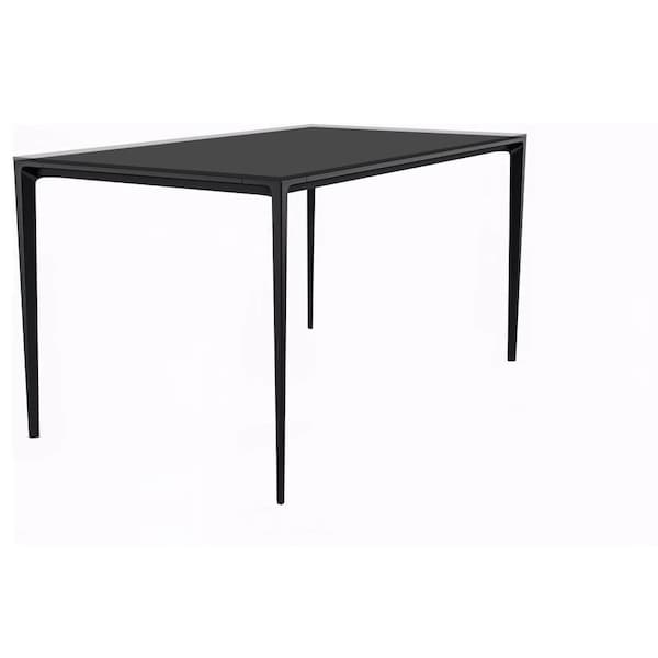 Leisuremod Rectangular 70.87 in W, 28.7 in L, Glass/Aluminum, Clear - ATBL-71CL-G