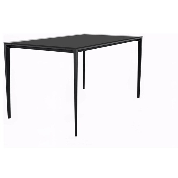Leisuremod Rectangular 55.11 in W, 28.7 in L, Glass/Aluminum, Clear - ATBL-55CL-G