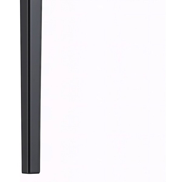 Leisuremod Rectangular 55.11 in W, 28.7 in L, Glass/Aluminum, Clear - ATBL-55CL-G