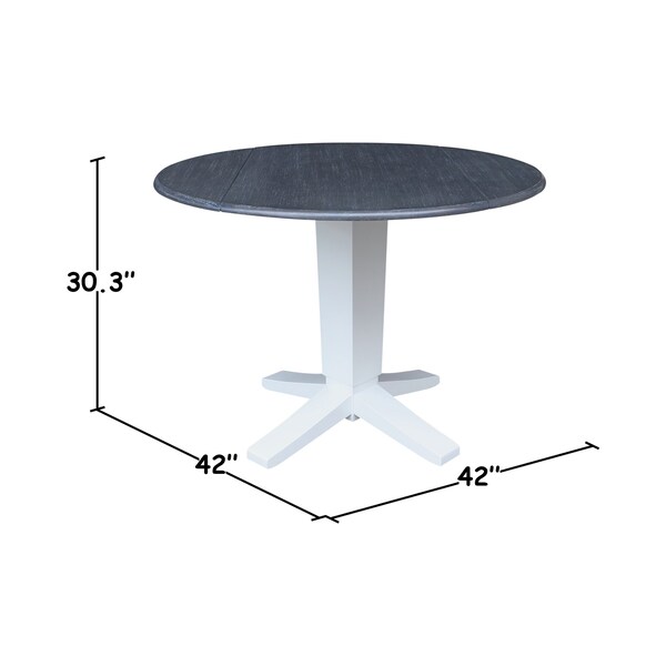 Whitewood Industries Extension Dining Tables, 45 in L, 30.3 in. H, Parawood - K05-42DPT-23B