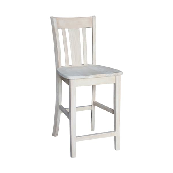 International Concepts 36 in. x 36 in. Square Top Pedestal Table  With 4 Counter Height Stools Set of 5 - K-3636TP-27B-S102-4