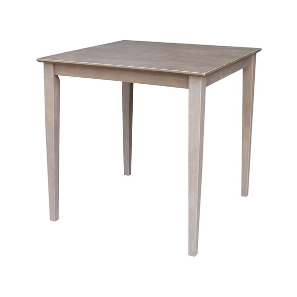 International Concepts 36 in. x 36 in. Counter Height Table with 4 Emily Counter Height Stools - 5 Piece Set - K09-3636-S6172-4