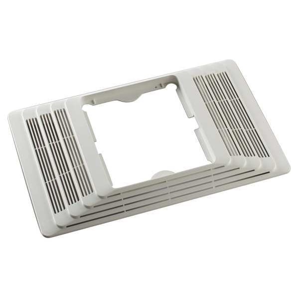 Broan Grille For Broan Mfr No. 656, 655, 657, 659, 696, White, Plastic - 97013836