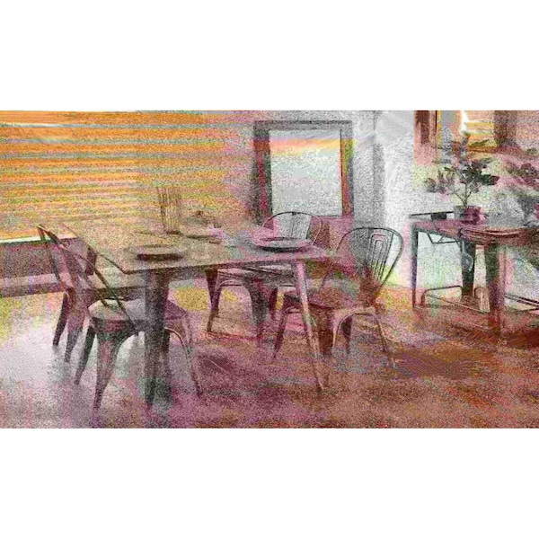 Lumisource Oregon 59"-Farmhouse Dining Table in Antique and Espresso - DT-6036OR AN+E