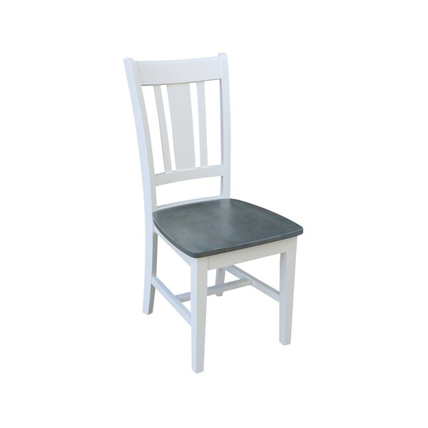 International Concepts Round 42 in. Dual Drop Leaf Dining Table with 4 Splat Back Chairs - 5 Piece Dining Set, 42 in W - K05-42DP-C10-4