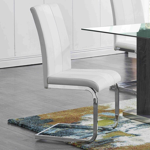 Global Furniture Usa Contemporary Marble Inspired D1274Dt + D915Dc White - 2790