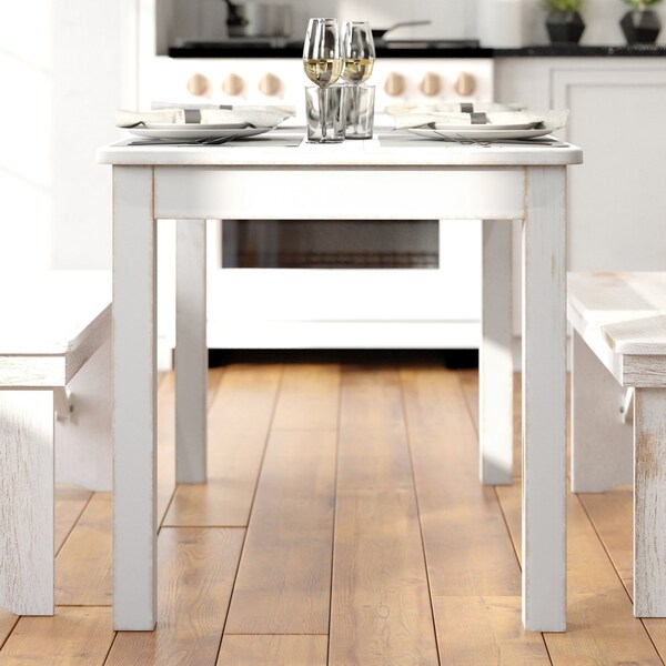 Flash Furniture Rectangle 30" W, 46" L, 29.5" H, Wood, Wood Grain - XA-F-46X30-WH-GG