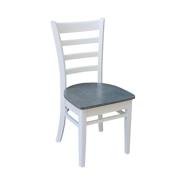 International Concepts Round 42 in. Dual Drop Leaf Dining Table with 4 Ladderback Chairs - 5 Piece Dining Set, 42 in W - K05-42DP-C617-4