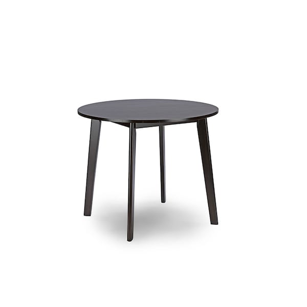 Baxton Studio Debbie Mid-Century Dark Brown Wood Round Dining Table - 115-6210