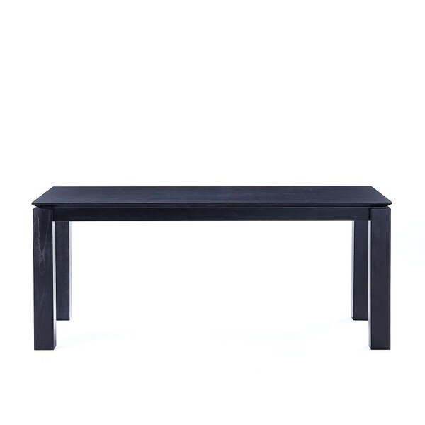 Manhattan Comfort Rectangle Dining Set of 9 W/ Paragon Chairs, 70.86 in L, American Solid Ash Wood, Black - 8-DT02DCCA05-GY
