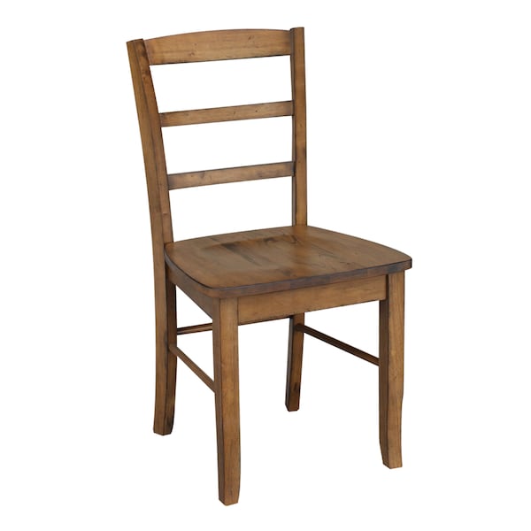 International Concepts 42 in. Dual Drop Leaf Table with 4 Ladder Back Dining Chairs - 5 Piece Dining Set - K46-42DP-C59-2-4