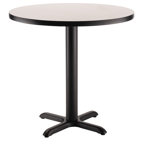 National Public Seating Round 36" W, 36" L, 30" H, Particleboard/HPL Laminate - 1.25", Grey - CT13636XDGY