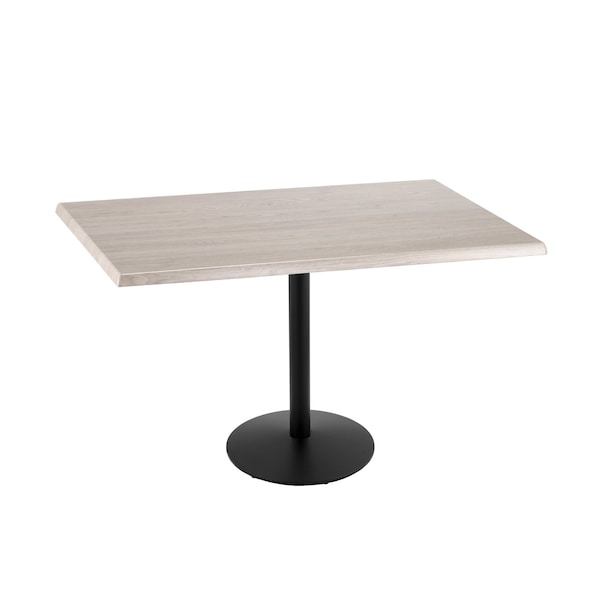 Holland Bar Stool Co 36" Tall OD214 Black Table Base 22" Diameter Foot 30" x 48" White Ash Top by the HollBar Stool Co. - OD214-2236BWOD3048WA