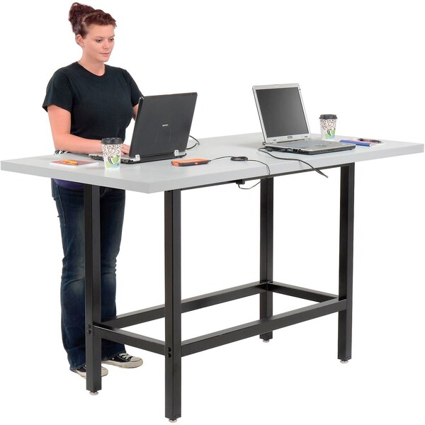Interion By Global Industrial Bar Table, 36 in W, 72 in L, 42 in H - 695431