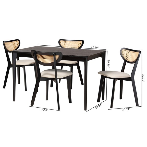 Baxton Studio 47.2" W X 29.5" L X 29.9" H - 236-13298-13281-ZORO