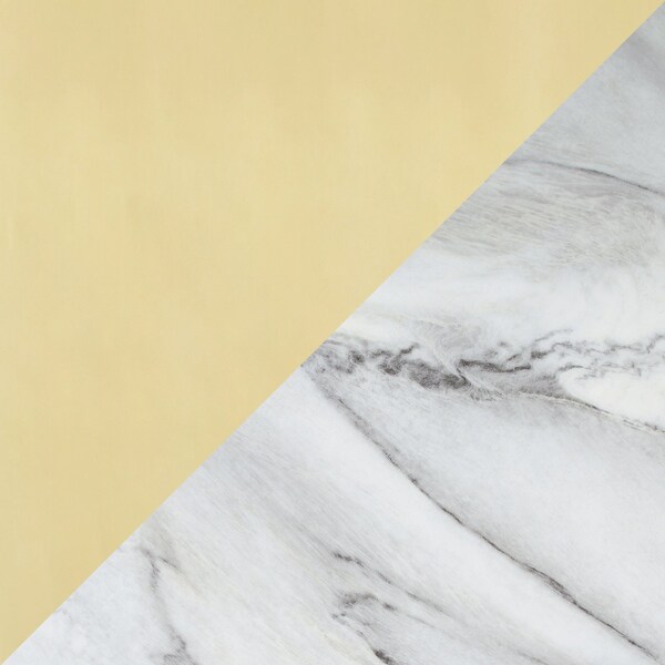 Lumisource Cosmo Dining Table in Gold Metal and White Marble Top - DT-COSMO2 AUWMB