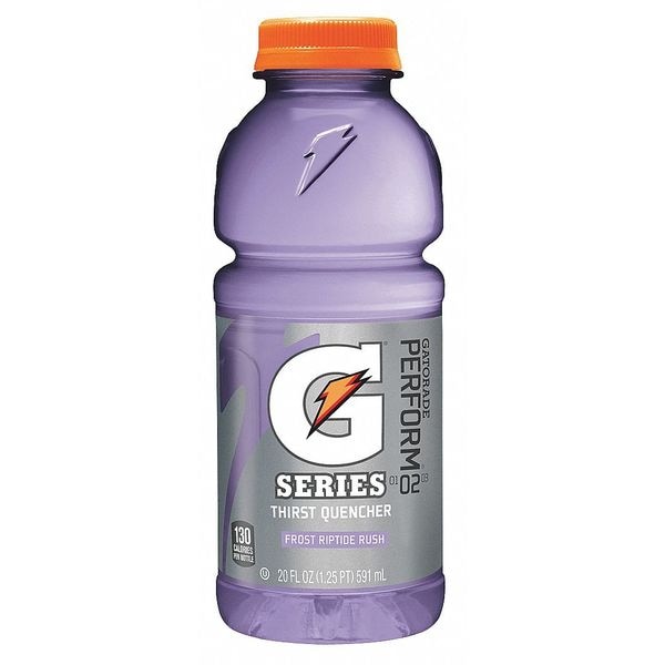 Gatorade G Series Sports Drink, 20 oz ready to drink, Frost Riptide Rush, PK24 - 32488